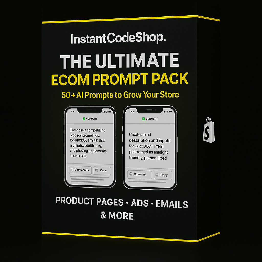 The Ultimate Ecom Prompt Pack